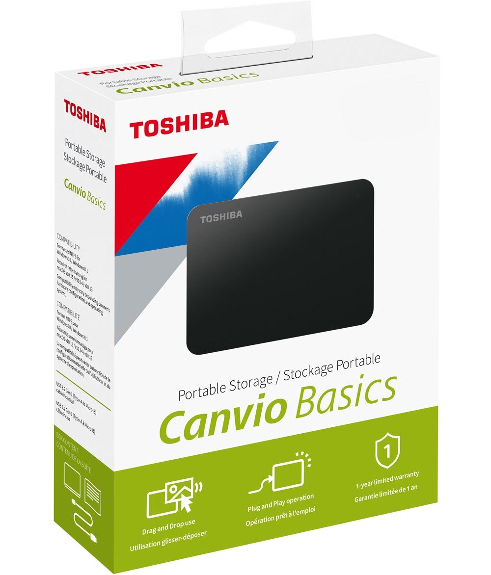 هارد اکسترنال توشیبا مدل Canvio Basics ظرفیت 1 ترابایت